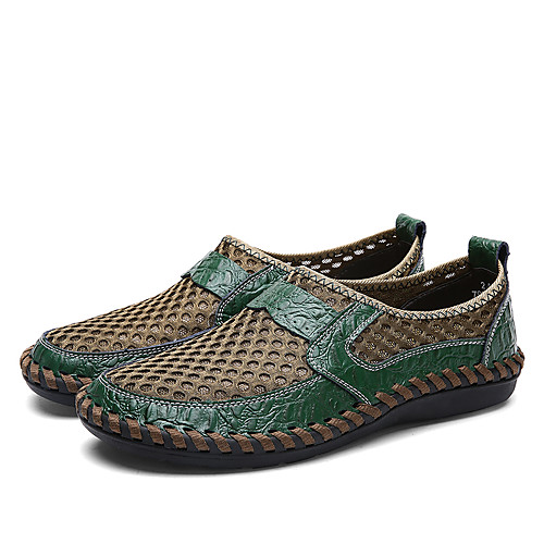 

Men's Summer Casual / Beach Daily Beach Sandals Walking Shoes / Upstream Shoes Knit Breathable Non-slipping Wear Proof Booties / Ankle Boots Black / Army Green / Blue