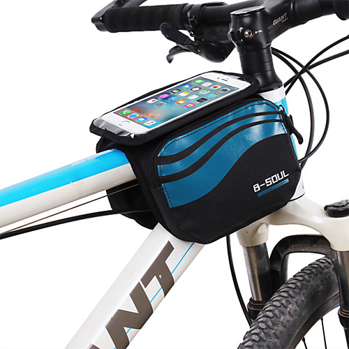 

B-SOUL 1.2 L Cell Phone Bag Bike Frame Bag Touch Screen Portable Wearable Bike Bag Nylon Bicycle Bag Cycle Bag Cycling / iPhone X / iPhone XR Outdoor Exercise Bike / Bicycle