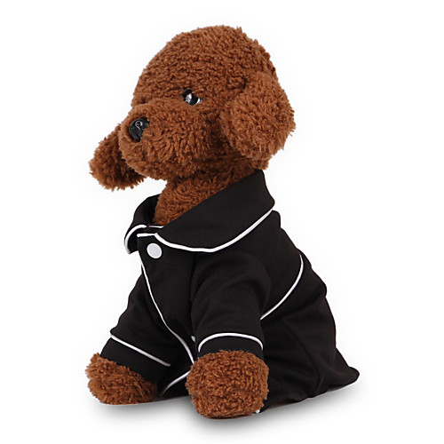 

Dog Pajamas Puppy Clothes Solid Colored British Minimalist Cute Winter Dog Clothes Puppy Clothes Dog Outfits Black Pink Costume for Girl and Boy Dog Cotton XS S M L XL