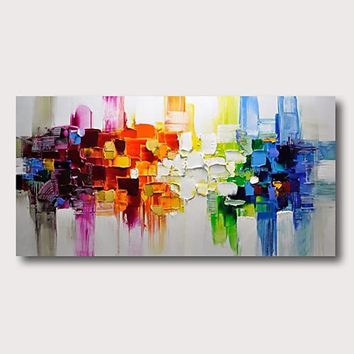 

Oil Painting Hand Painted Horizontal Abstract Comtemporary Modern Stretched Canvas