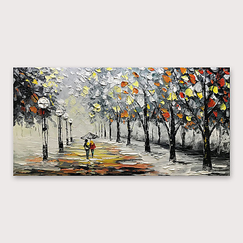 

Oil Painting Hand Painted Horizontal Abstract Modern Stretched Canvas