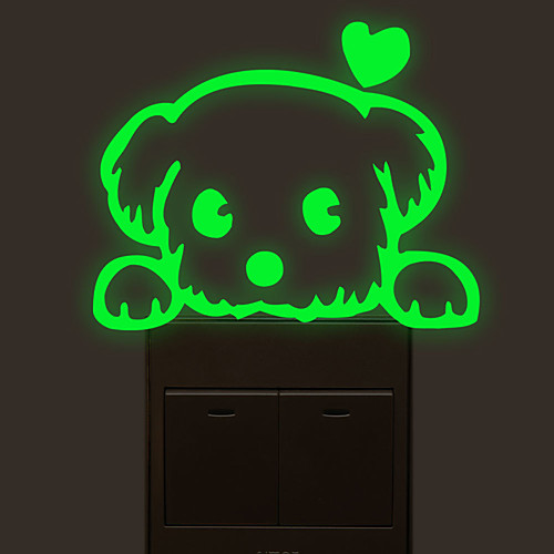 

Light Switch Stickers - Luminous Wall Stickers / Animal Wall Stickers Animals Living Room / Bedroom / Bathroom