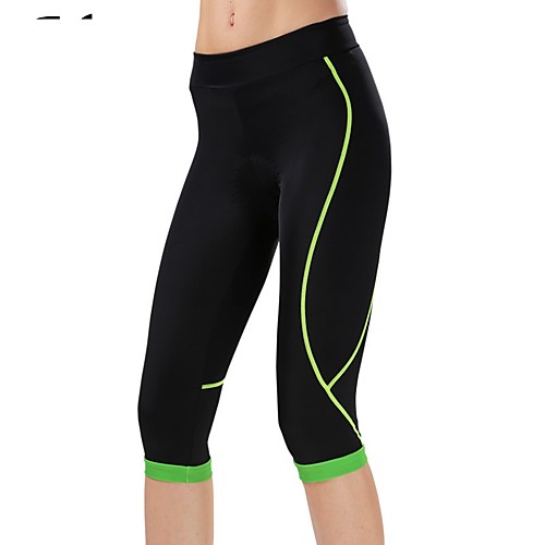 

cheji Women's Cycling 3/4 Tights Bike Pants / Trousers Pants Breathable Quick Dry Sports Lycra Green / Blue / Pink Mountain Bike MTB Road Bike Cycling Clothing Apparel Form Fit Bike Wear