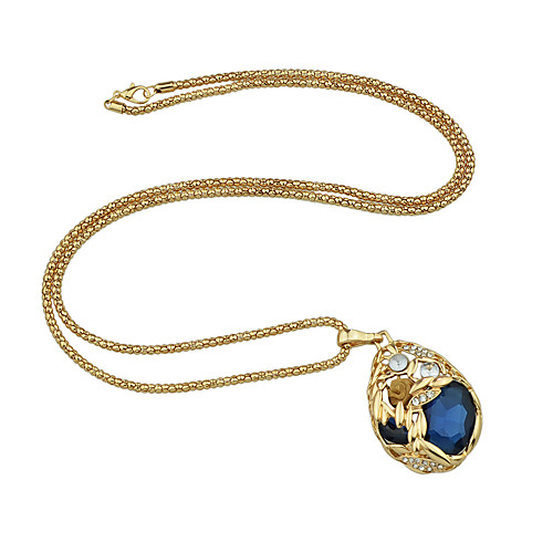 

Women's Long Necklace Pear Cut Pear Romantic Fashion Chrome Blue Light Brown 84.5 cm Necklace Jewelry 1pc For Daily Date