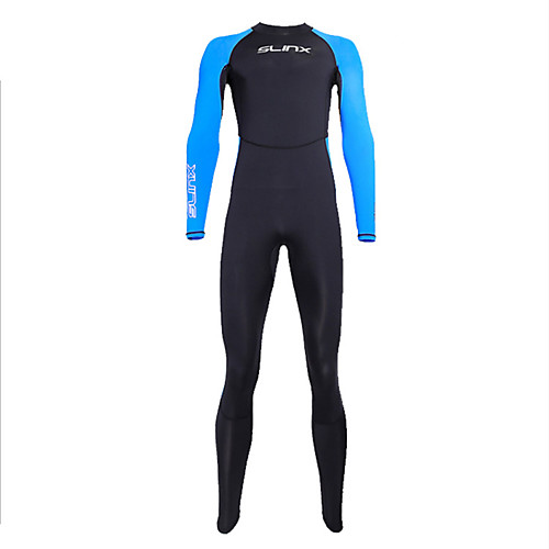 

SLINX Men's Rash Guard Dive Skin Suit Nylon SCR Neoprene Diving Suit UV Resistant Quick Dry Long Sleeve Back Zip - Diving Surfing Water Sports Patchwork Autumn / Fall Winter Spring / Athleisure