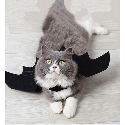 

Dog Cat Halloween Costumes Costume Holiday Decorations Solid Colored Cosplay Halloween Dog Clothes Puppy Clothes Dog Outfits Black Costume for Girl and Boy Dog Fabric