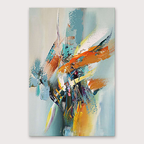 

Oil Painting Hand Painted Vertical Abstract Modern Stretched Canvas