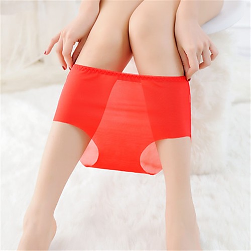 

Women's Mesh Super Sexy Shorties & Boyshorts Panties - Normal, Solid Colored Low Waist Black White Blushing Pink M L XL
