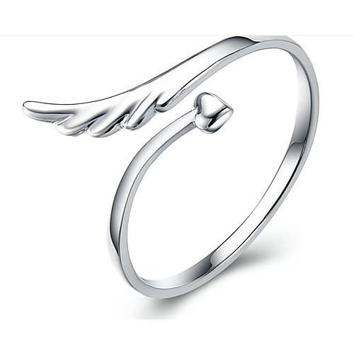 

Men Ring Classic Silver S925 Sterling Silver Wings Fashion 1pc Adjustable / Women's