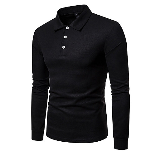 

Men's Solid Colored Shirt Shirt Collar White / Black / Blue / Red / Orange / Light gray / Brown / Navy Blue