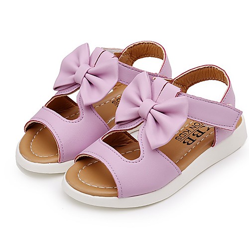 

Girls' Comfort Faux Leather Sandals Toddler(9m-4ys) / Little Kids(4-7ys) / Big Kids(7years ) White / Purple / Pink Summer