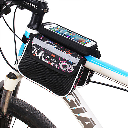 

B-SOUL Cell Phone Bag 5.5 inch Portable Cycling for Cycling iPhone X iPhone XR Blue Black Mountain Bike / MTB Everyday Use Recreational Cycling / iPhone XS / iPhone XS Max