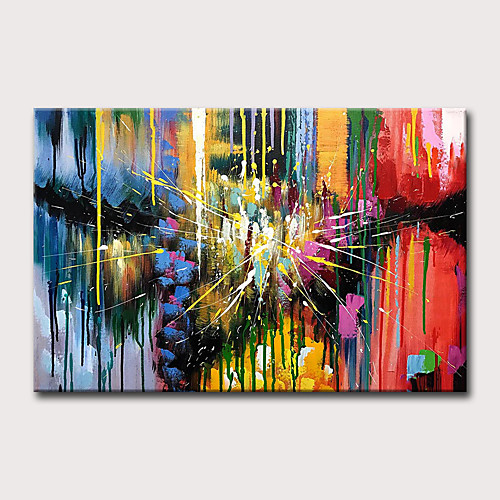 

Oil Painting Hand Painted - Abstract Holiday Classic Modern Rolled Canvas