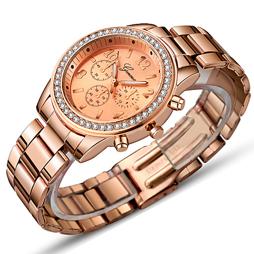 

Women's Dress Watch Wrist Watch Analog Quartz Fashion Cute Fake Three Eyes Six Needles Casual Watch / One Year / Stainless Steel