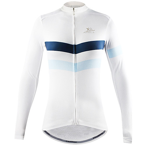 

Mountainpeak Women's Long Sleeve Cycling Jersey Winter Coolmax Grey Green Blue Bike Top Breathable Sweat-wicking Sports Clothing Apparel / YKK Zipper