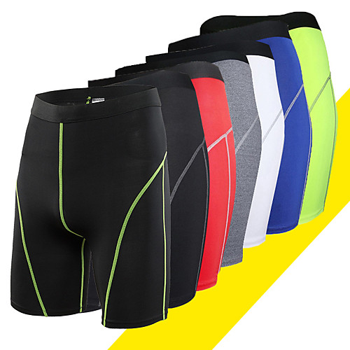 

Men's Compression Shorts Compression Base layer Underwear Shorts Bottoms Lightweight Breathable Quick Dry Soft Sweat-wicking Green Blue Grey Winter Road Bike Mountain Bike MTB Basketball Stretchy
