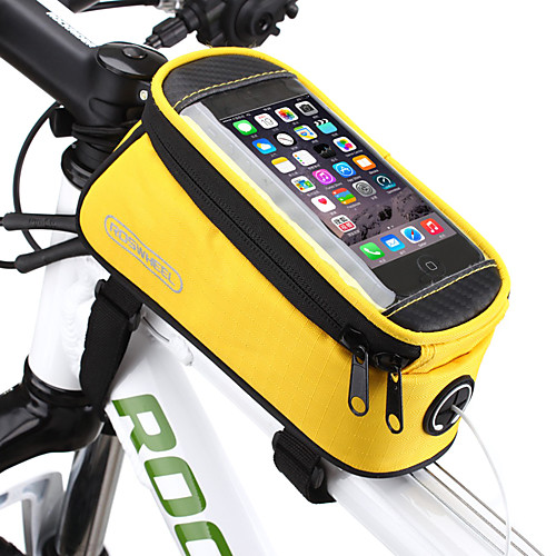 

ROSWHEEL Cell Phone Bag Bike Frame Bag Top Tube 4.8 inch Touch Screen Cycling for Samsung Galaxy S6 iPhone 4/4S Samsung Galaxy S4 Yellow Red Blue Cycling / Bike / iPhone X / iPhone XR / iPhone XS