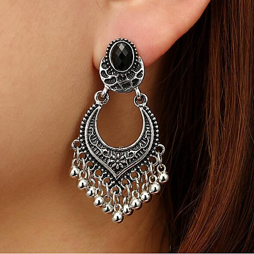 

Women's Drop Earrings Dangle Earrings Tassel Marcasite Stylish Vintage Folk Style Earrings Jewelry Gold / Silver For Party Date Street 1 Pair