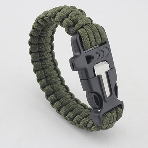 

Paracord Bracelet Ropes Outdoor Easy to Carry Collapsible Ultra Light (UL) Rope Camping / Hiking Outdoor Exercise Khaki Rainbow Dark Green 1 pcs
