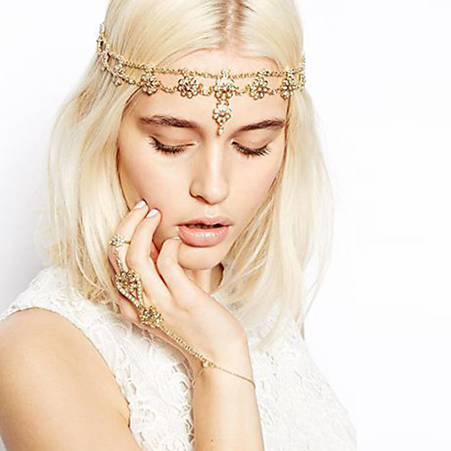 

Crystal / Alloy Headbands with Crystal 1 Piece Special Occasion / Daily Wear Headpiece