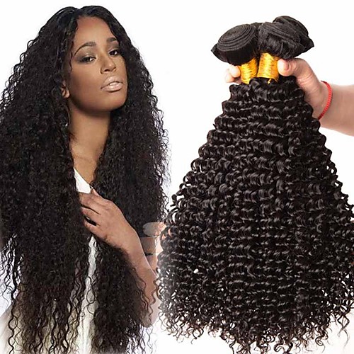 

4 Bundles Peruvian Hair Kinky Curly 100% Remy Hair Weave Bundles 200 g Headpiece Natural Color Hair Weaves / Hair Bulk Bundle Hair 8-28 inch Natural Color Human Hair Weaves Odor Free Extender Soft