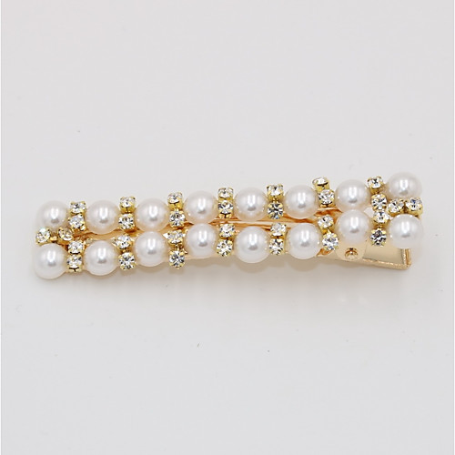 

Women's Party Active Cute Imitation Pearl Rhinestone Alloy Solid Colored