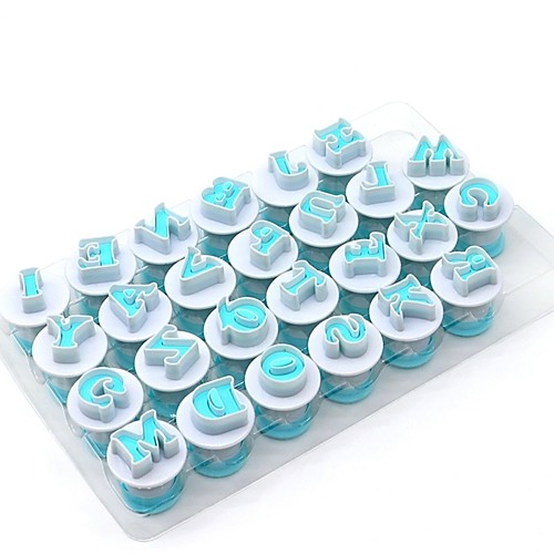 

26pcs Upper Lowercase Alphabet Cookie Cutter Letters Fondant Baking Mold