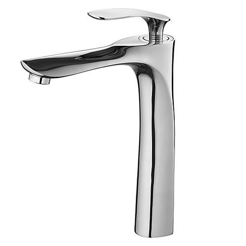 

Bathroom Sink Faucet - Widespread Chrome Free Assemblement Single Handle One HoleBath Taps