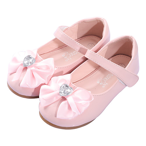 

Girls' Comfort / Flower Girl Shoes Microfiber / PU Flats Dress Shoes Toddler(9m-4ys) Bowknot White / Pink Spring / Fall / Party & Evening / Rubber