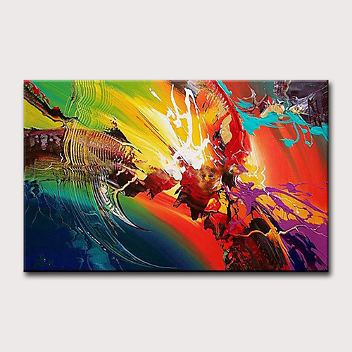 

Oil Painting Hand Painted - Abstract Classic Modern Rolled Canvas
