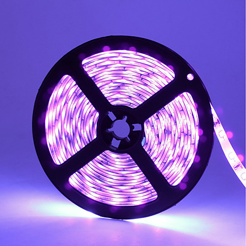 

ZDM Waterproof 16.4FT 5M LED Light Strips Flexible Tiktok Lights UV Black Light 395-405nm 3528 8mm LED Flexible Strip DC12V for Indoor Fluorescent Dance Party Stage Lighting Body Paint