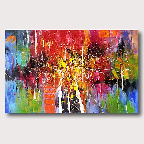 

Oil Painting Hand Painted Horizontal Abstract Comtemporary Modern Stretched Canvas