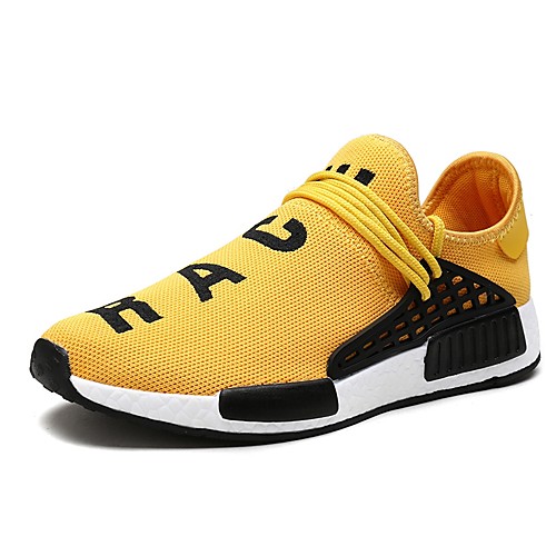 

Men's Light Soles Canvas / Mesh Spring & Summer Sporty / Casual Athletic Shoes Running Shoes / Walking Shoes Breathable Black / Yellow / Red / Non-slipping / Shock Absorbing / Wear Proof