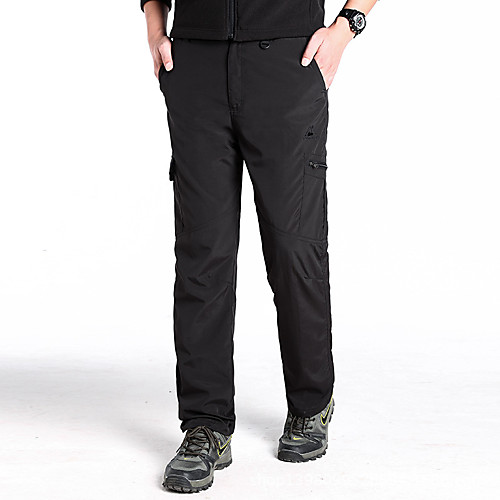

Men's Hiking Pants Trousers Solid Color Summer Winter Outdoor Waterproof Windproof Breathable Quick Dry Cotton Pants / Trousers Bottoms Black Army Green Grey Camping / Hiking Fishing Hiking L XL XXL