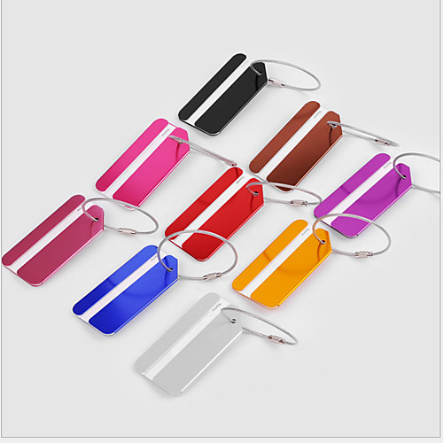 

Luggage Tag Portable Luggage Accessory Aluminium Alloy 1 pc Black Wine Golden Travel Accessory