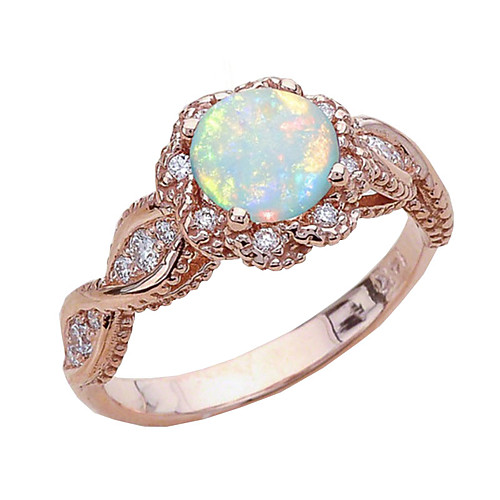 

Women's Ladies Band Ring Ring Opal 1pc Rose Gold Copper Rose Gold Plated Geometric Statement Stylish European Wedding Party Jewelry Hollow Out Number Cool