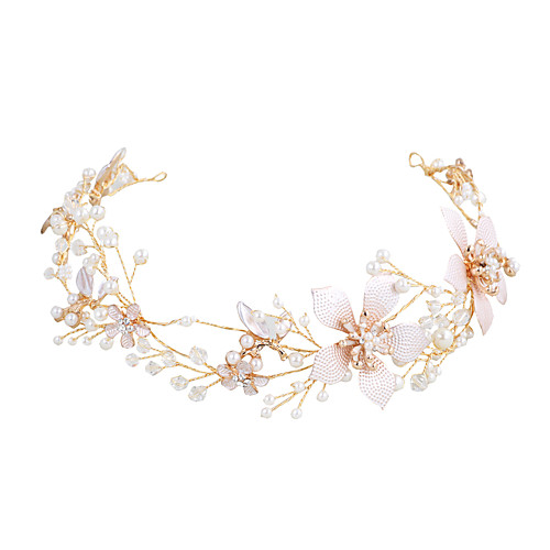 

Alloy Headbands with Imitation Pearl 1 Piece Wedding / Party / Evening Headpiece