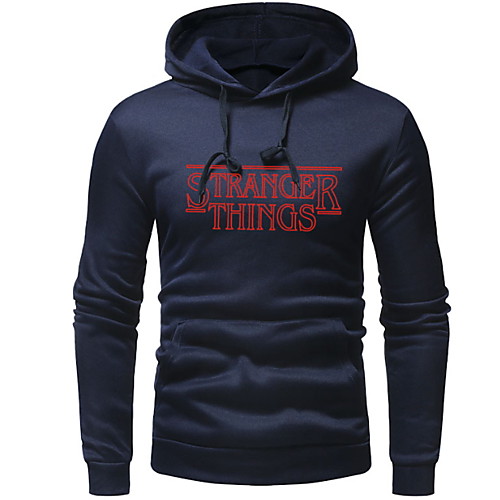 

Men's Hoodie Solid Colored Hooded Basic Black Navy Blue Gray M L XL XXL XXXL XXXXL