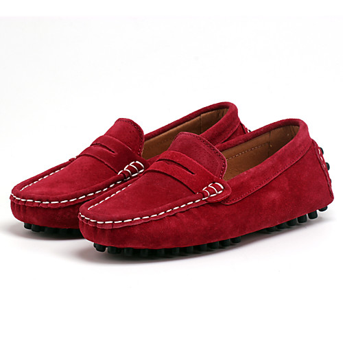 

Boys' / Girls' Comfort Suede Loafers & Slip-Ons Little Kids(4-7ys) / Big Kids(7years ) Black / Red Spring / Rubber