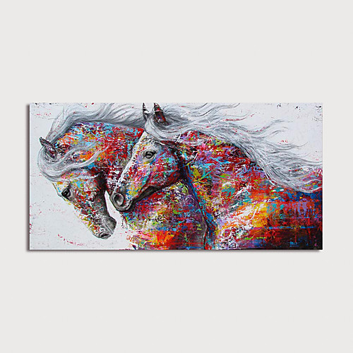 

Oil Painting Hand Painted Horizontal Abstract Modern Stretched Canvas