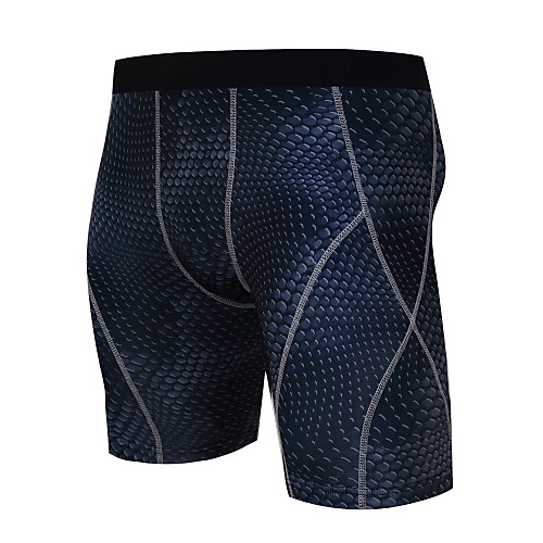 

Men's Compression Shorts Compression Base layer Underwear Shorts Bottoms Plus Size Lightweight Breathable Quick Dry Soft Sweat-wicking BlackSliver Royal Blue Blue / Black Lycra Road Bike Mountain