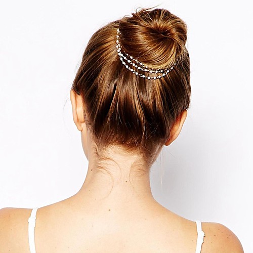 

Imitation Pearl / Alloy Headdress with Crystal 1 Piece Special Occasion / Daily Wear Headpiece