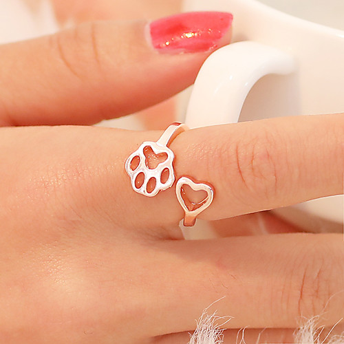 

Open Ring Hollow Rose Gold Black Gold Copper Cat Cat Claw Unusual Simple Unique Design 1pc Adjustable / Women's / Tail Ring