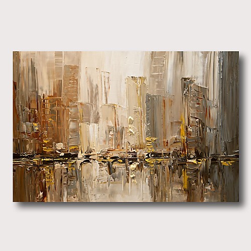 

Oil Painting Hand Painted Vertical Abstract Comtemporary Modern Stretched Canvas