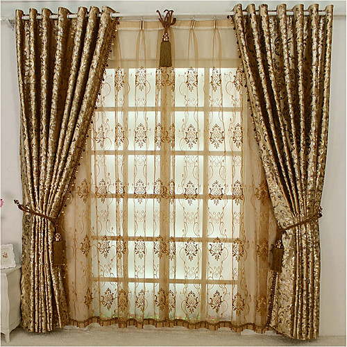 

European Blackout One Panel Curtain Living Room Curtains
