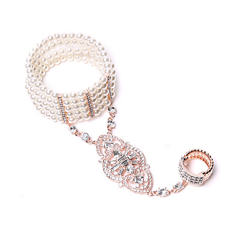 

The Great Gatsby 1920s The Great Gatsby Masquerade Women's Costume Ring Bracelet / Slave bracelet White / Fuchsia Vintage Cosplay Party Halloween / 1 Bracelet / 1 Bracelet