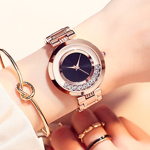 

Women's Wrist Watch Quartz Stainless Steel Rose Gold Water Resistant / Waterproof Casual Watch Analog Casual Fashion - Purple Red Pink