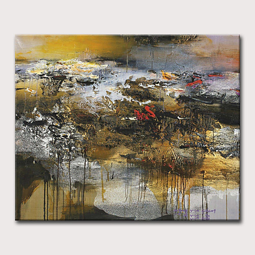 

Oil Painting Hand Painted - Abstract Landscape Classic Modern Rolled Canvas