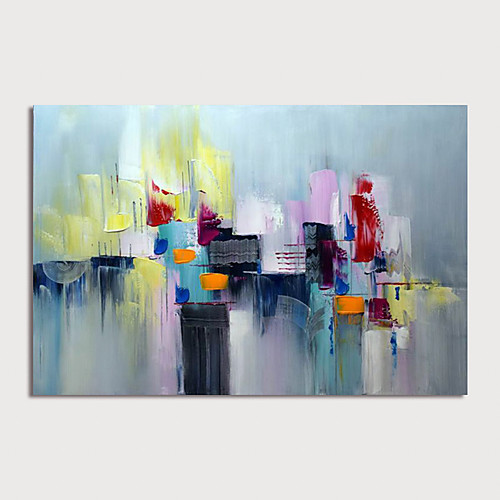 

Oil Painting Hand Painted Horizontal Abstract Modern Stretched Canvas