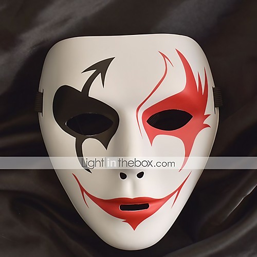 

White Mask Halloween Mask Inspired by Melbourne Shuffle Dance Black White Halloween Halloween Masquerade Adults' Men's Women's